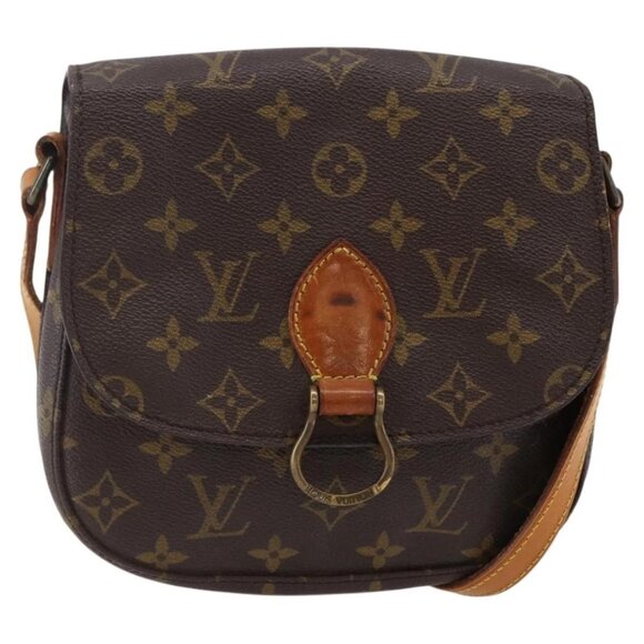 LOUIS VUITTON Monogram Saint Cloud MM Shoulder Bag M51243 LV Auth BA6501 - Picture 1 of 16